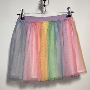 Rainbow Tulle Skirt for Kids